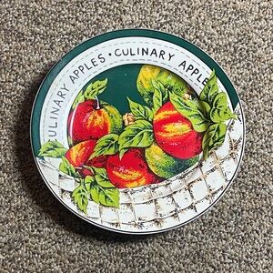 Gibson Green & Red Apple Decorative Plate